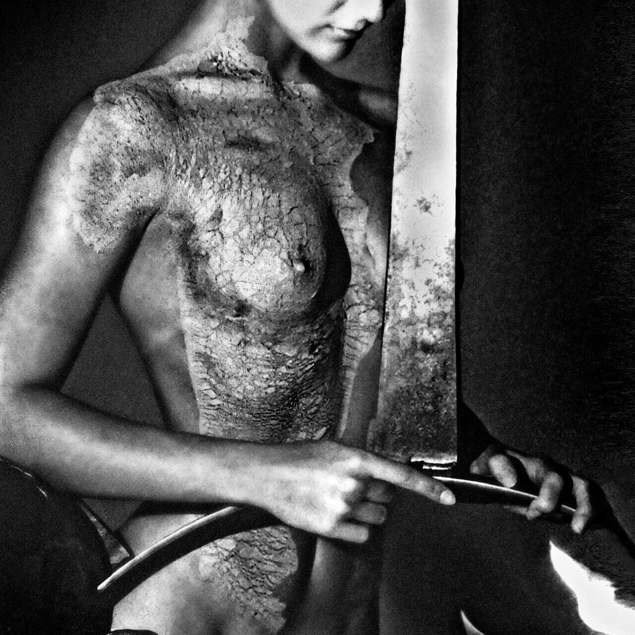 "Metallic Fantasy" Fine art nude image by David Zane The Goddess Project - goddessphotos.com
