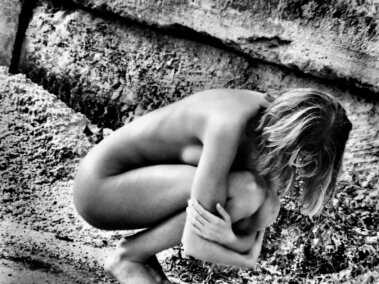 "Tanya Rock Quarry" Fine art nude image, Goddess project by David Zane